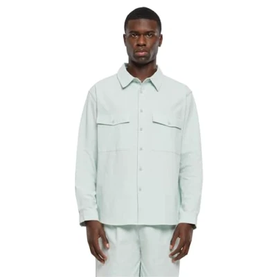 Afbeelding van Urban Classics Basic Overhemd, Heren, Maat: Medium, Frostmint