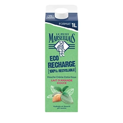 Afbeelding van Le Petit Marseillais Douche Extra Douce Parfum Amande Navulling 1 L