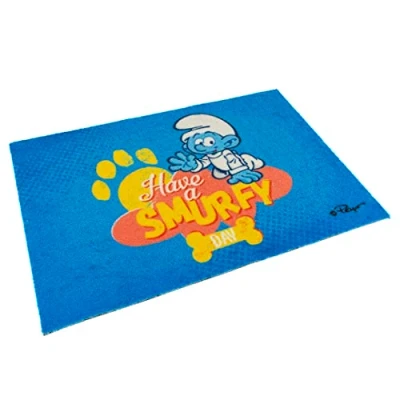 Afbeelding van Smurfs Duvoplus Dierenmat Hond Babysmurf Vloermat 60x40x0,6cm 1st