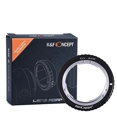 Afbeelding van K&amp;F Concept C/Y EOS lensadapter, lensadapter Canon, lensadapterring voor Contax Yashica lens op Canon 1D 1DS Mark II 7D 50D Digital Rebel T2i T3 SL1 300D 500D 1000D