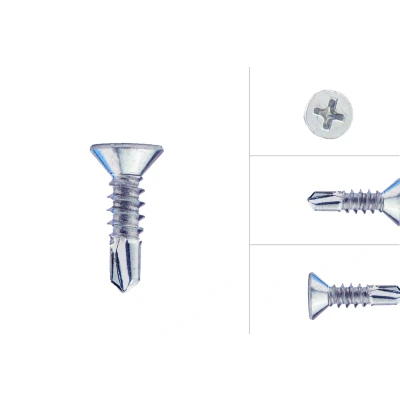 Afbeelding van Zelftappers met boorpunt 4.2 x 16 mm Verzinkt 200 Stuks