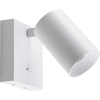 Afbeelding van Deko Light CAN TILT wandspot, wit, 10 x cm, metaal, GU10 schakelaar