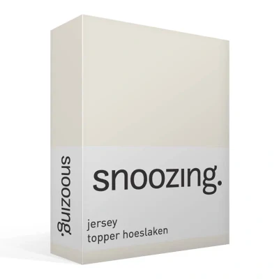 Afbeelding van Snoozing Jersey Topper Hoeslaken 100% gebreide katoen 90x210/220 cm Ivoor