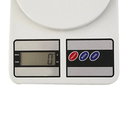 Afbeelding van TEMPO DI SALDI Elektronische digitale keukenweegschaal, LCD knop, tara, huis, weegt 1 g, tot 7 kg