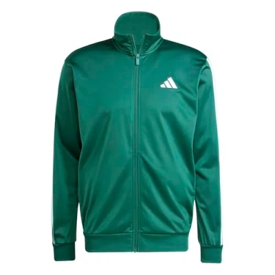 Afbeelding van adidas Heren 3 STRIPES TRICOT REGULAR TRACK TOP, collegiate green, S