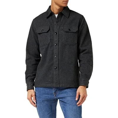 Afbeelding van Schott Lichte jas, Heren, Maat: Large, Anthracite