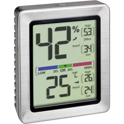 Afbeelding van TFA Dostmann EXACTO Thermo en hygrometer Zilver