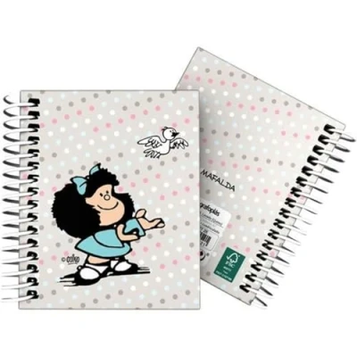 Afbeelding van Schrift Mafalda Bird Multicolour A7 100 Lakens
