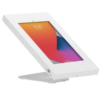 Afbeelding van Maclean MC 475W Tablethouder muur /kantoorbevestiging met slot, 9,7&quot; 11&quot; Wit