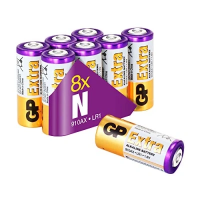 Afbeelding van GP Extra alkaline LR1 batterijen (type 910A, Lady, N, E90) spanning 1,5 volt, V (pak met 8 stuks batterijen)