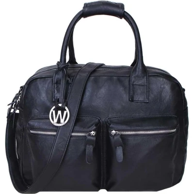 Afbeelding van Wimona Alessia Two 1107 Schoudertas / Laptoptas 15,4 inch Zwart