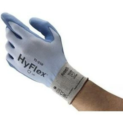 Afbeelding van Handschoen HyFlex 11 518 Palm Klasse 3 Maat 8 Dyneema Blauw per 12
