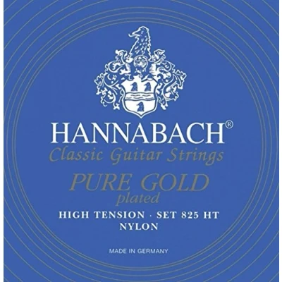 Afbeelding van Hannabach Klassieke gitaarsnaren 825 High Tension Speciaal verguld Set 3 delig bas