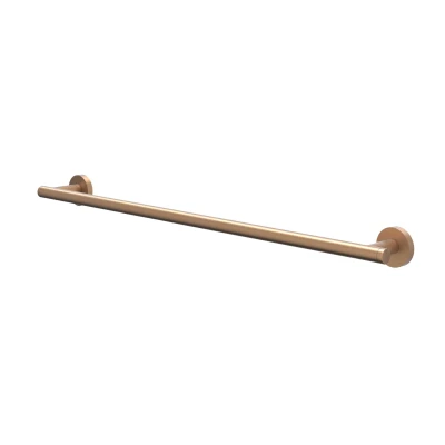 Afbeelding van IVY handdoekrek 60cm enkel Geborsteld Mat Koper PVD