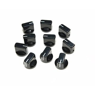 Afbeelding van Dopro 10Pcs Gitaar AMP Effect Pedaal Knoppen Pointer Knop Met Set Schroef Zwart