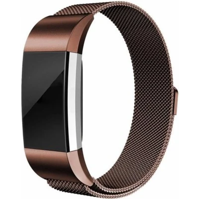 Afbeelding van Fitbit charge 2 milanese bandje (Small) Bruin bandjes