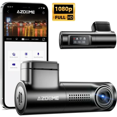 Afbeelding van AZDome Dashcam M330 1296P Wifi Auto Video Recorder Zwart