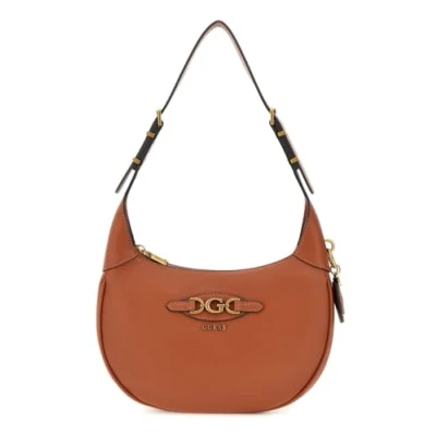 Afbeelding van Guess Malva Hobo Dames Schoudertas Amber PU One Size