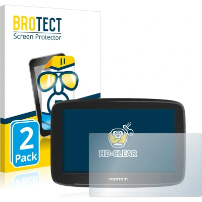 Afbeelding van BROTECT Screenprotector voor TomTom GO Basic 5&quot; Folie Beschermfolie transparant (2 Stuks)