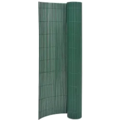 Afbeelding van Tuinafscheiding dubbelzijdig 110x400 cm groen