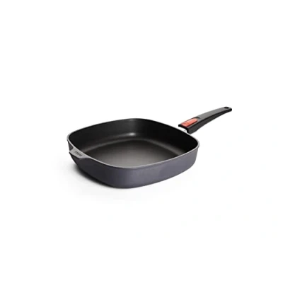 Afbeelding van Woll Diamond Lite gietijzeren pan, vierkant, 28 x cm, 6 cm hoog, met afneembare steel