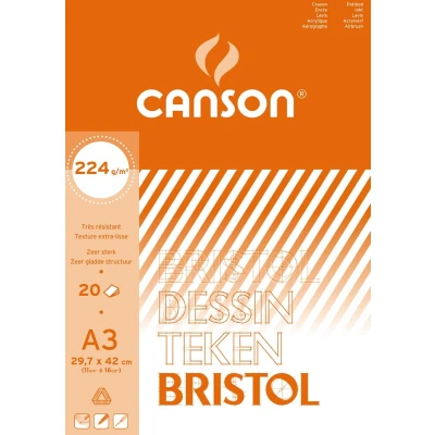 Afbeelding van Canson Tekenblok Bristol Ft 29,7 X 42 Cm (a3) Tekenpapier
