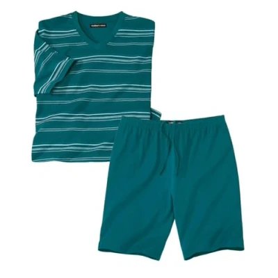 Afbeelding van ATLAS FOR MEN Gestreepte zomerpyjama Heren Verkrijgbaar in grote maten XL