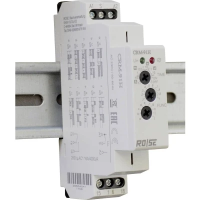 Afbeelding van Rose LM CRM 93H/UNI Tijdrelais Multifunctioneel 230 V/AC 1 stuk(s) Tijdsduur: 0.1 s 10 d 3x wisselcontact