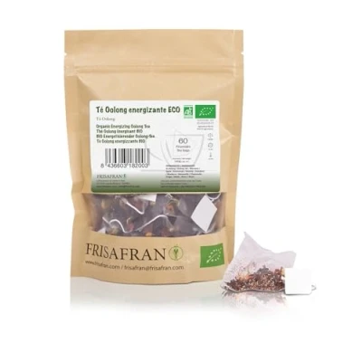 Afbeelding van FRISAFRAN Bio Oolong thee Natuurlijk 30 Eenheden 60g Zuiverend Verjongend Authentieke blauwe kruideninfusie Stimulerende Maag antioxidant drainerend