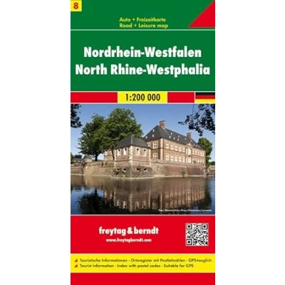 Afbeelding van F&amp;B Duitsland 8 Noordrijn Westfalen: Toeristische wegenkaart 1:200 000: AK 0212