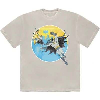 Afbeelding van DC Comics Batman Bat Leap Heren T shirt 2XL Creme