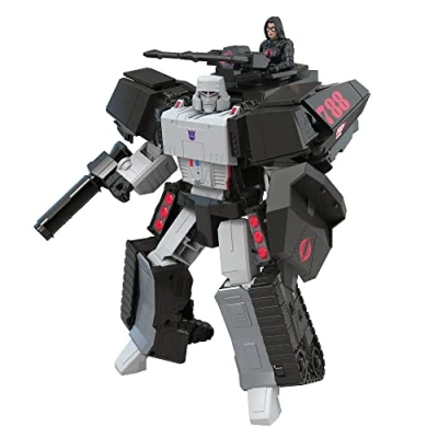Afbeelding van Hasbro Transformers Actiefiguur Megatron H.I.S.S. Tank with Cobra Baroness 27 cm x G.I. Joe Mash Up Multicolours