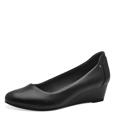Afbeelding van Jana Dames Pumps met sleehak Vegan, zwart, 36 EU