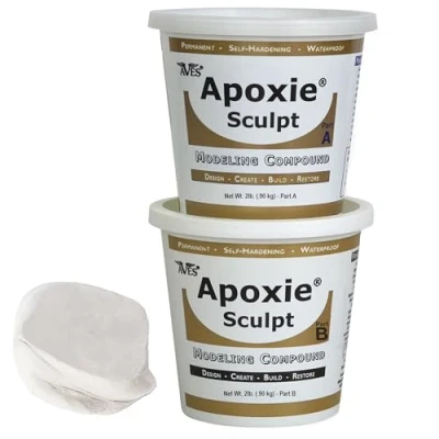 Afbeelding van Apoxie Sculpt 1,8 kg. Wit, 2 delige modelleerstof (A &amp; B)
