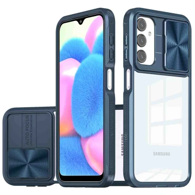 Afbeelding van Samsung Galaxy A25 Hoesje Kunststof iMoshion Hardcase/Backcover Donkerblauw Telefoonhoesje