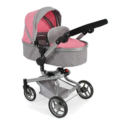 Afbeelding van BAYER CHIC Combi poppenwagen YOLO grijs