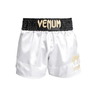 Afbeelding van Venum Classic Muay Thai Short Wit/Zwart Goud M