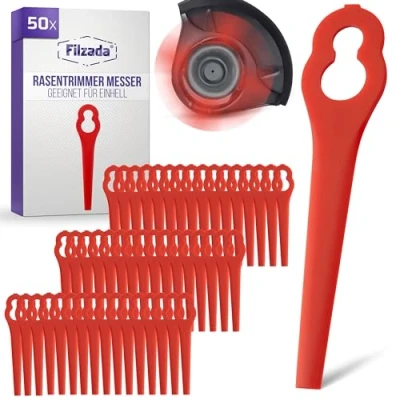 Afbeelding van Filzada ® 50 x grastrimmermessen, reservemes, geschikt voor Einhell trimmer, grastrimmer accessoires, kunststof mes grastrimmer, reservemes