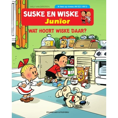 Afbeelding van AVI E3 Wat hoort Wiske daar? (Hardback)