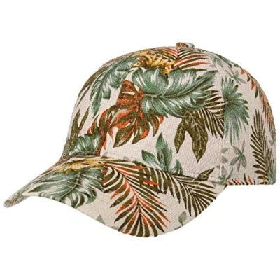 Afbeelding van Lipodo Jungle Pet Dames curved brim cap baseballpet met klep Klittenbandsluiting voor Lente/Zomer One Size beige