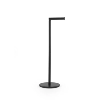 Afbeelding van Beldray LA0532708BLKFEU7 Draaibare toiletpapierhouder, vrijstaand, eenvoudige toegang, houdt tot 4 rollen, rond gewicht voor stabiliteit, mat zwarte afwerking, ruimtebesparend, 56 x 19,5 17 cm