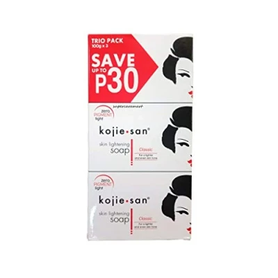 Afbeelding van Kojie San 3 Lightening Soaps van 65g, Authentieke en originele Soap met Kojic Acid (3 Soaps: 3x65g)