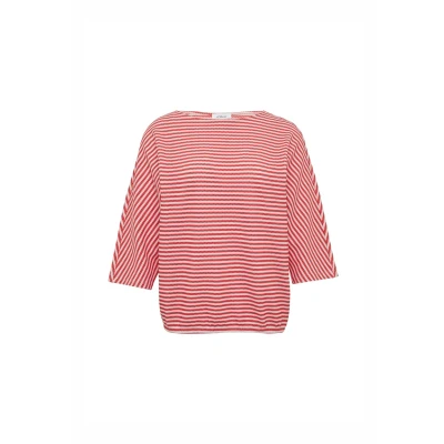 Afbeelding van s.Oliver Gestreiftes IM Relaxed FIT MIT 3/4ÄRMELN Longsleeve, Dames, Maat: 48, Schwarz