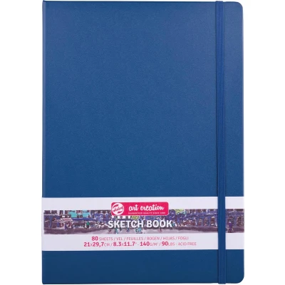 Afbeelding van Royal Talens TAC Schetsboek 21x30 cm 140 gr 80 vel Marine Blauw