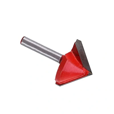 Afbeelding van Hozly 90 V Bit, CNC Bit 14 Schacht Router Graveren Vorm Groef Houtbewerking Cutter Trim Afschuining