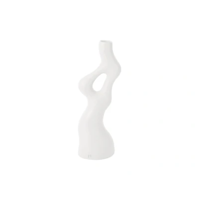 Afbeelding van Present Time Vaas Organic Swirls Wit