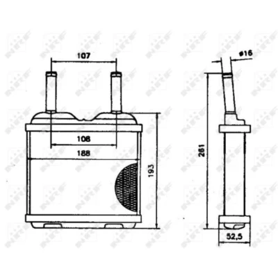 Afbeelding van Kachelradiateur, interieurverwarming NRF 52113