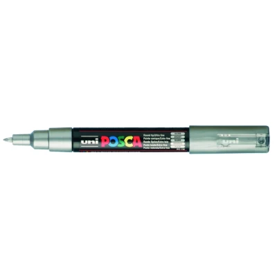 Afbeelding van Uni POSCA paintmarker PC 1MC, 0,7 mm, zilver