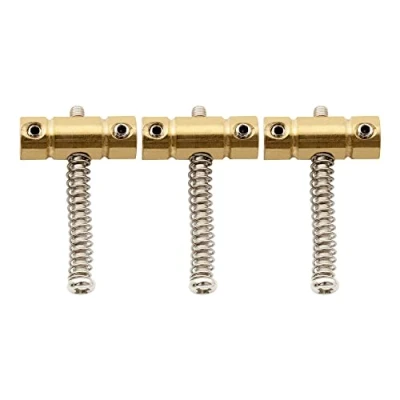 Afbeelding van Musiclily Pro 10,8mm Vintage Gecompenseerde MessingTelecaster Brugzadels voor Tele stijl Elektrische Gitaar, Chroom (Set van 3)