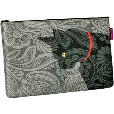 Afbeelding van Bertoni Vilten tas Organiser toilettas met rits cosmetische zak voor make up organisator Kleks